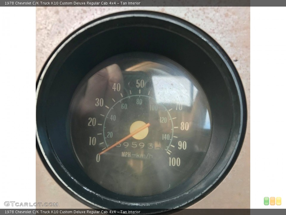 Tan Interior Gauges for the 1978 Chevrolet C/K Truck K10 Custom Deluxe Regular Cab 4x4 #140253029