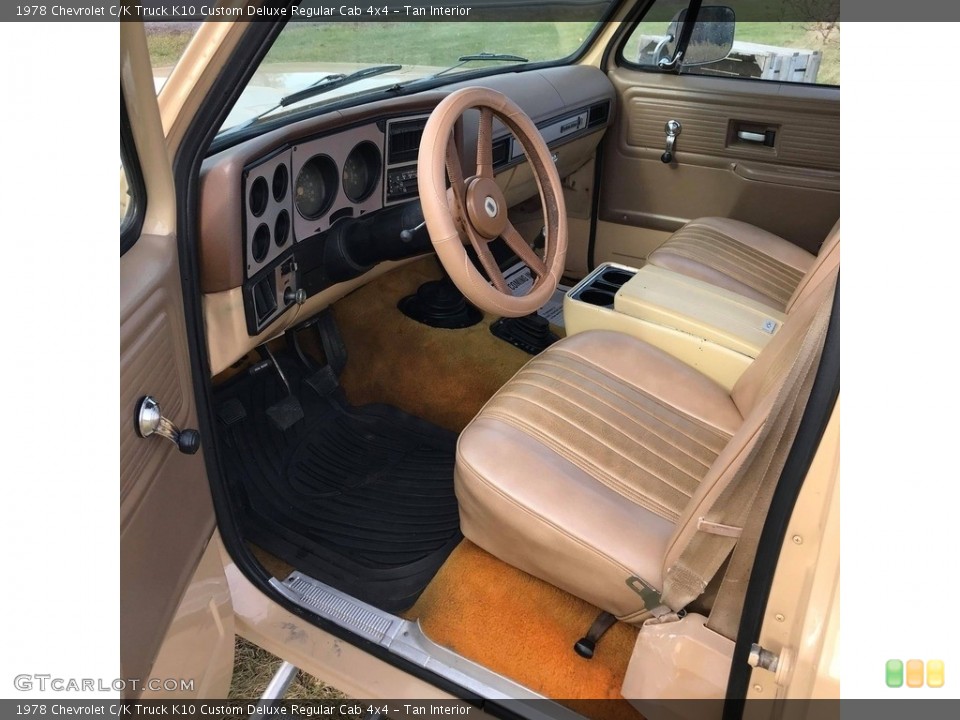 Tan Interior Photo for the 1978 Chevrolet C/K Truck K10 Custom Deluxe Regular Cab 4x4 #140253122