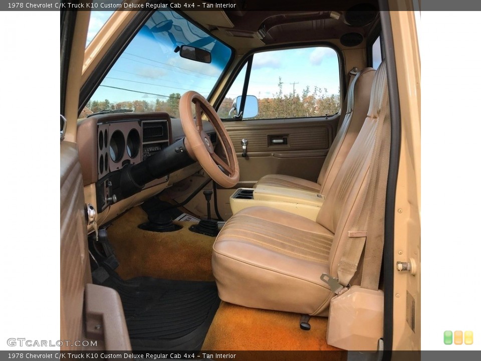 Tan Interior Front Seat for the 1978 Chevrolet C/K Truck K10 Custom Deluxe Regular Cab 4x4 #140253173