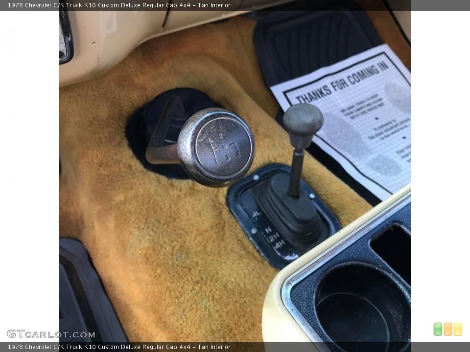 Tan Interior Transmission for the 1978 Chevrolet C/K Truck K10 Custom Deluxe Regular Cab 4x4 #140253227