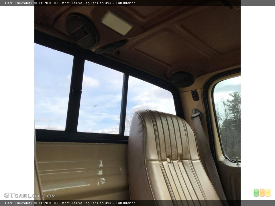 Tan Interior Front Seat for the 1978 Chevrolet C/K Truck K10 Custom Deluxe Regular Cab 4x4 #140253248