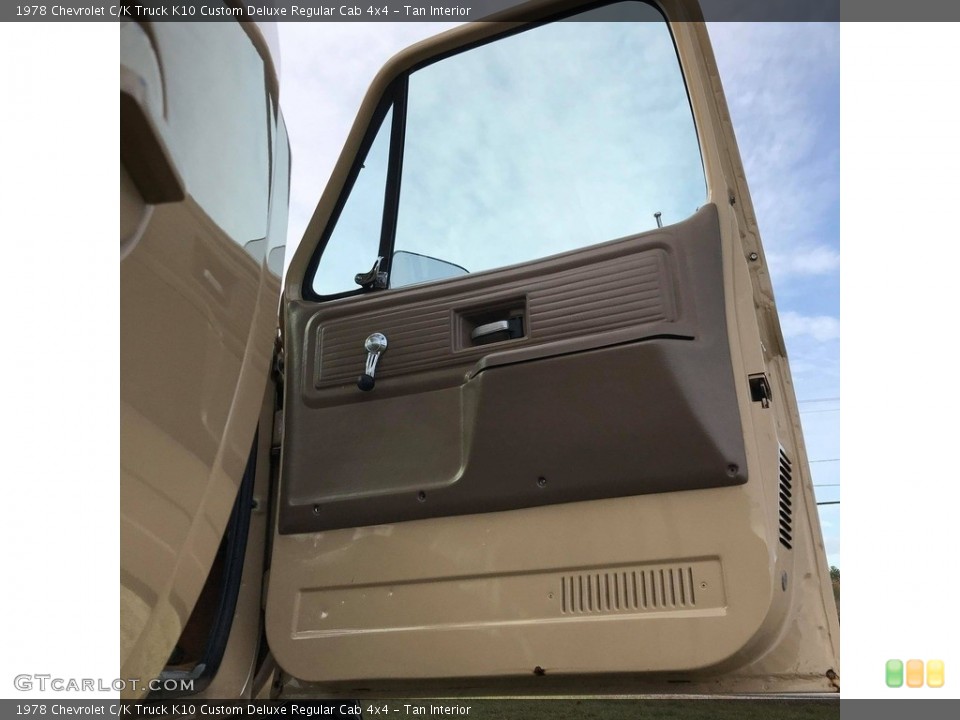 Tan Interior Door Panel for the 1978 Chevrolet C/K Truck K10 Custom Deluxe Regular Cab 4x4 #140253335