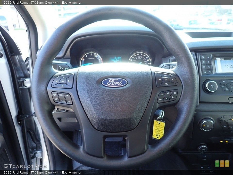 Ebony Interior Steering Wheel for the 2020 Ford Ranger STX SuperCrew 4x4 #140256929