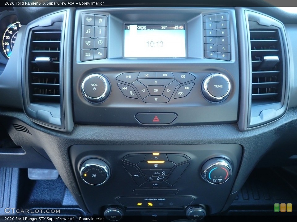 Ebony Interior Controls for the 2020 Ford Ranger STX SuperCrew 4x4 #140257036