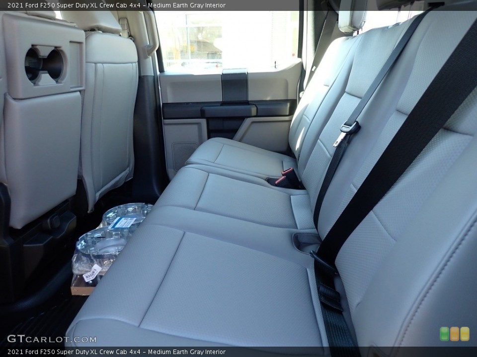 Medium Earth Gray Interior Rear Seat for the 2021 Ford F250 Super Duty XL Crew Cab 4x4 #140260267