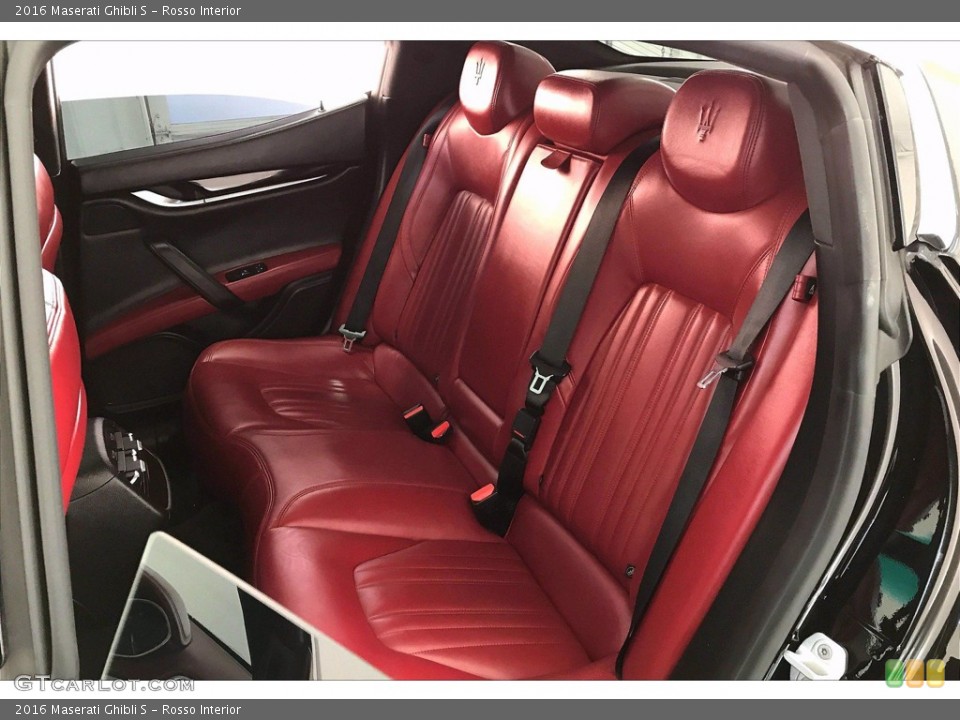 Rosso Interior Rear Seat for the 2016 Maserati Ghibli S #140262305