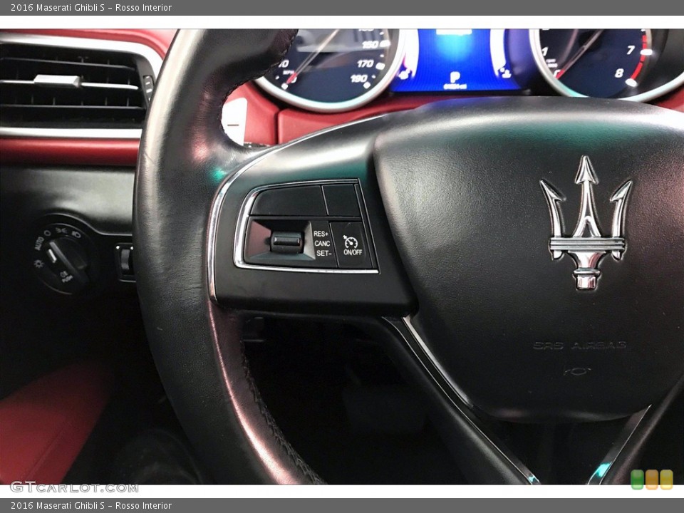 Rosso Interior Steering Wheel for the 2016 Maserati Ghibli S #140262338