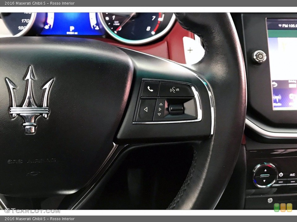 Rosso Interior Steering Wheel for the 2016 Maserati Ghibli S #140262362