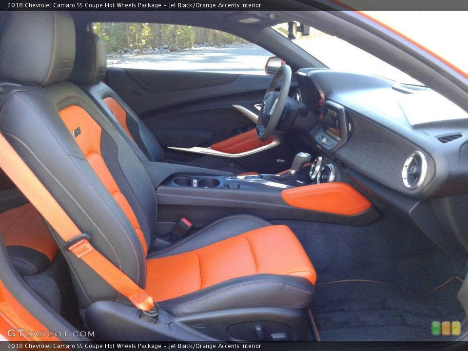Jet Black/Orange Accents 2018 Chevrolet Camaro Interiors