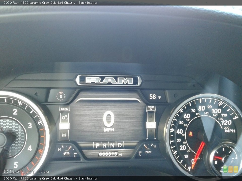 Black Interior Gauges for the 2020 Ram 4500 Laramie Crew Cab 4x4 Chassis #140263823