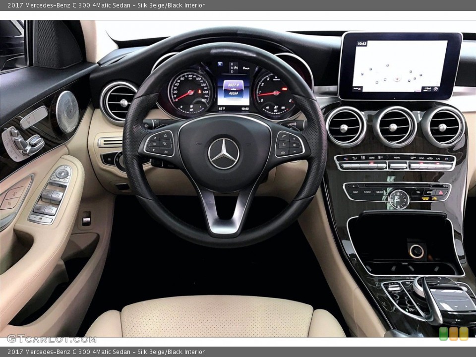 Silk Beige/Black Interior Dashboard for the 2017 Mercedes-Benz C 300 4Matic Sedan #140264522