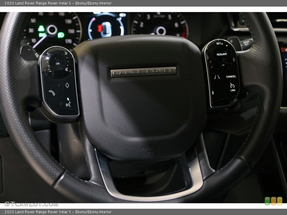 Ebony/Ebony Interior Steering Wheel for the 2020 Land Rover Range Rover Velar S #140267681