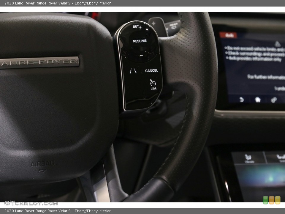 Ebony/Ebony Interior Steering Wheel for the 2020 Land Rover Range Rover Velar S #140267708