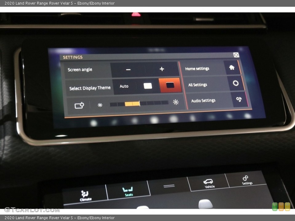 Ebony/Ebony Interior Controls for the 2020 Land Rover Range Rover Velar S #140267783