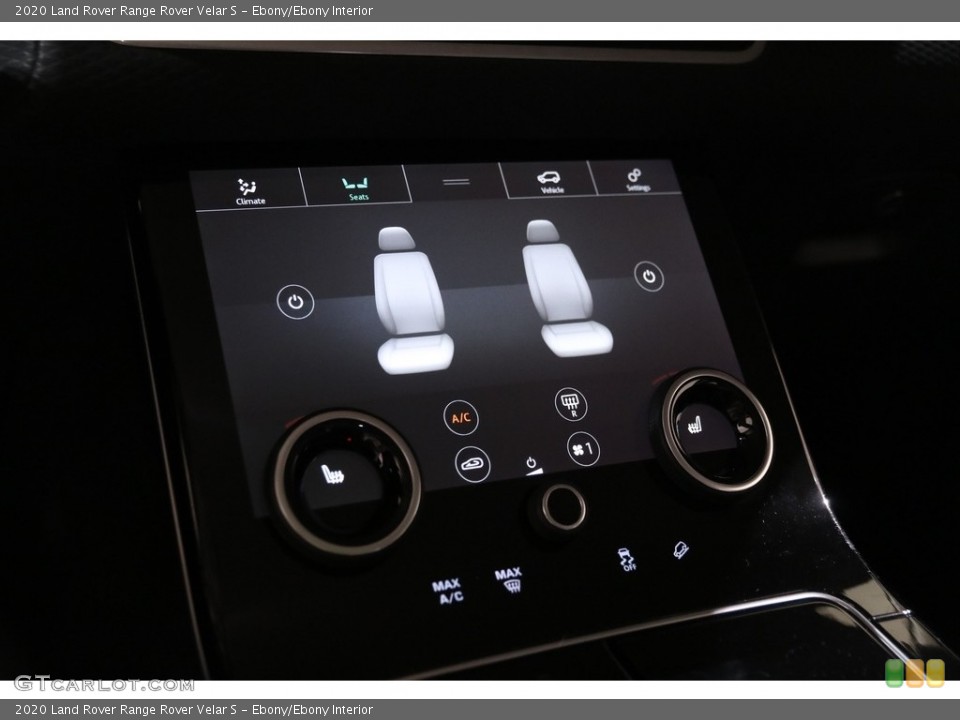 Ebony/Ebony Interior Controls for the 2020 Land Rover Range Rover Velar S #140267897