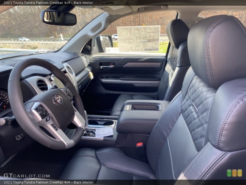 Black Interior Front Seat for the 2021 Toyota Tundra Platinum CrewMax 4x4 #140268425