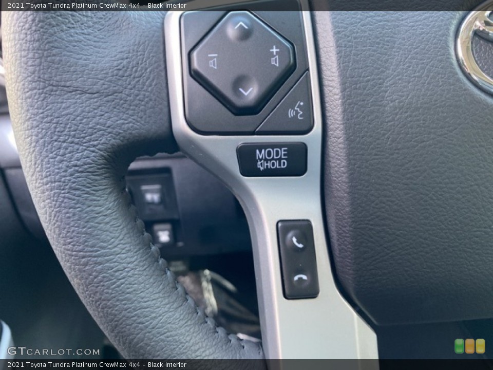 Black Interior Steering Wheel for the 2021 Toyota Tundra Platinum CrewMax 4x4 #140268446