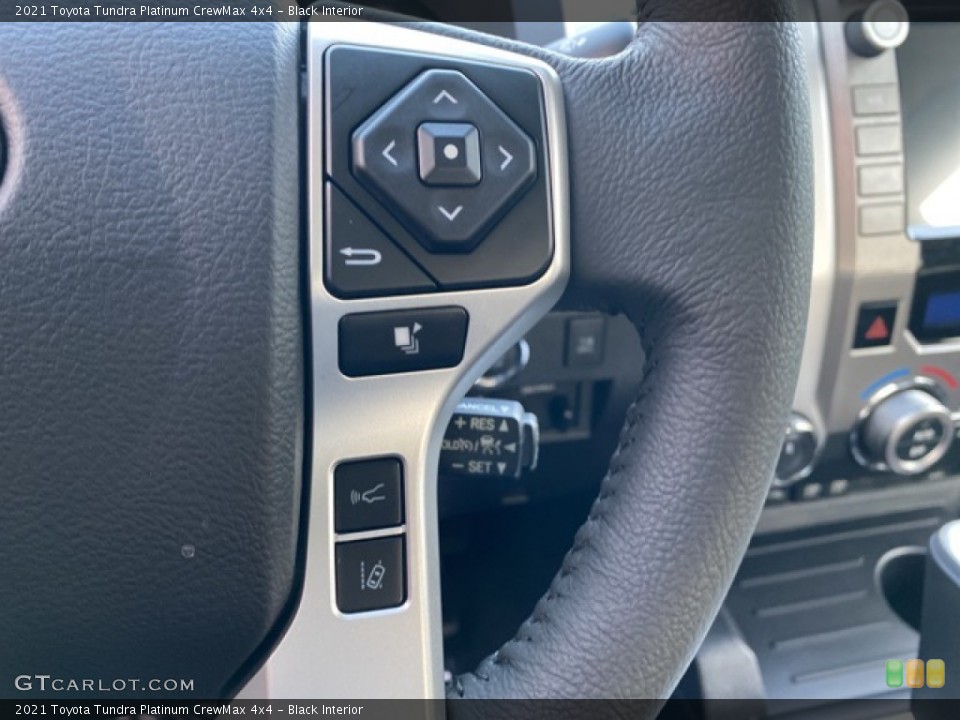 Black Interior Steering Wheel for the 2021 Toyota Tundra Platinum CrewMax 4x4 #140268455