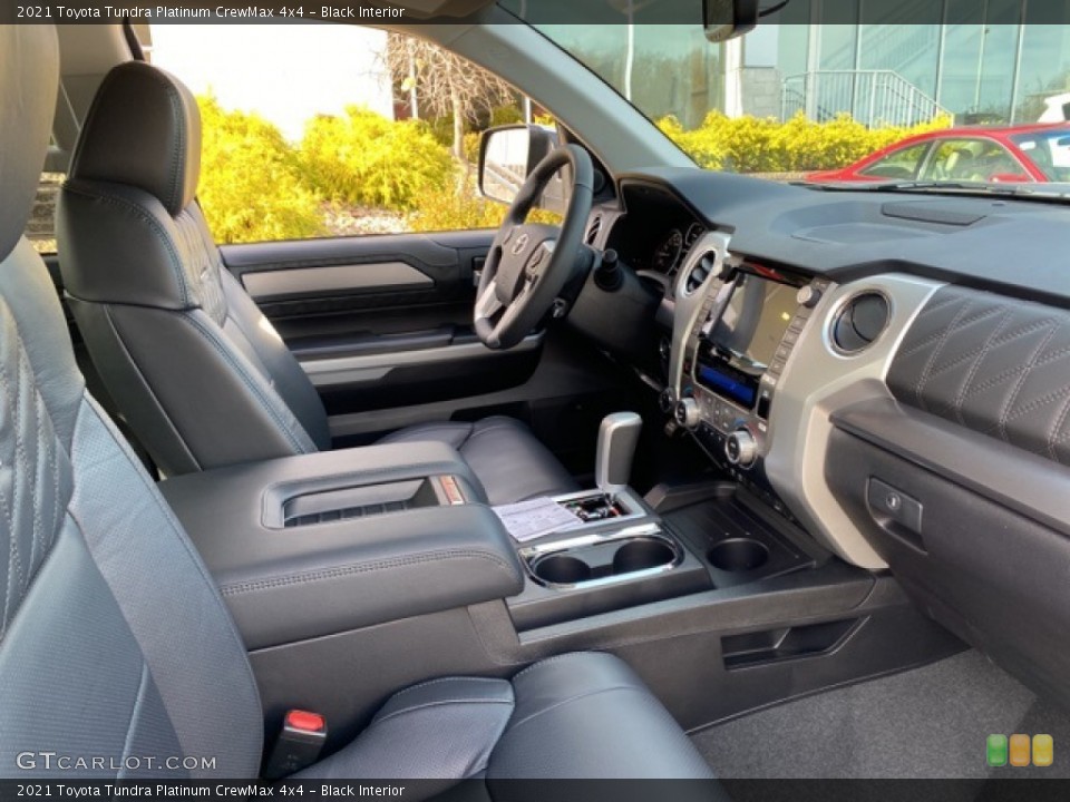 Black Interior Front Seat for the 2021 Toyota Tundra Platinum CrewMax 4x4 #140268479