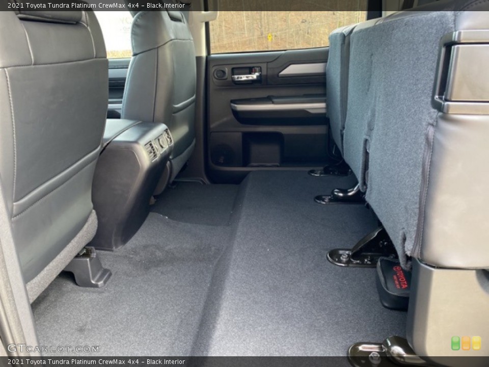 Black Interior Rear Seat for the 2021 Toyota Tundra Platinum CrewMax 4x4 #140268707