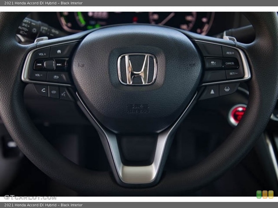 Black Interior Steering Wheel for the 2021 Honda Accord EX Hybrid #140269967