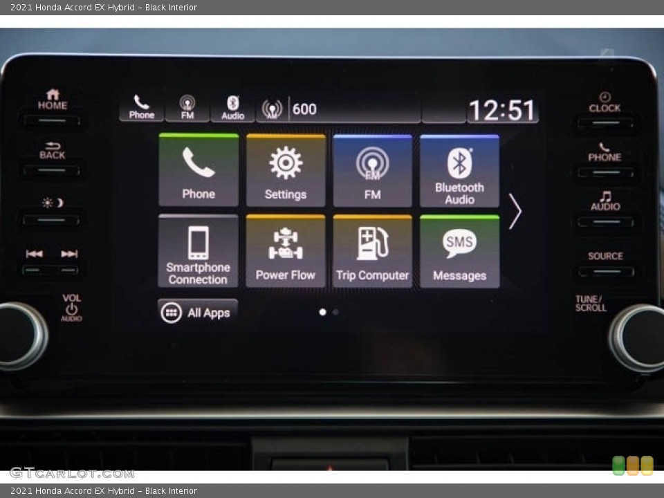 Black Interior Controls for the 2021 Honda Accord EX Hybrid #140270006