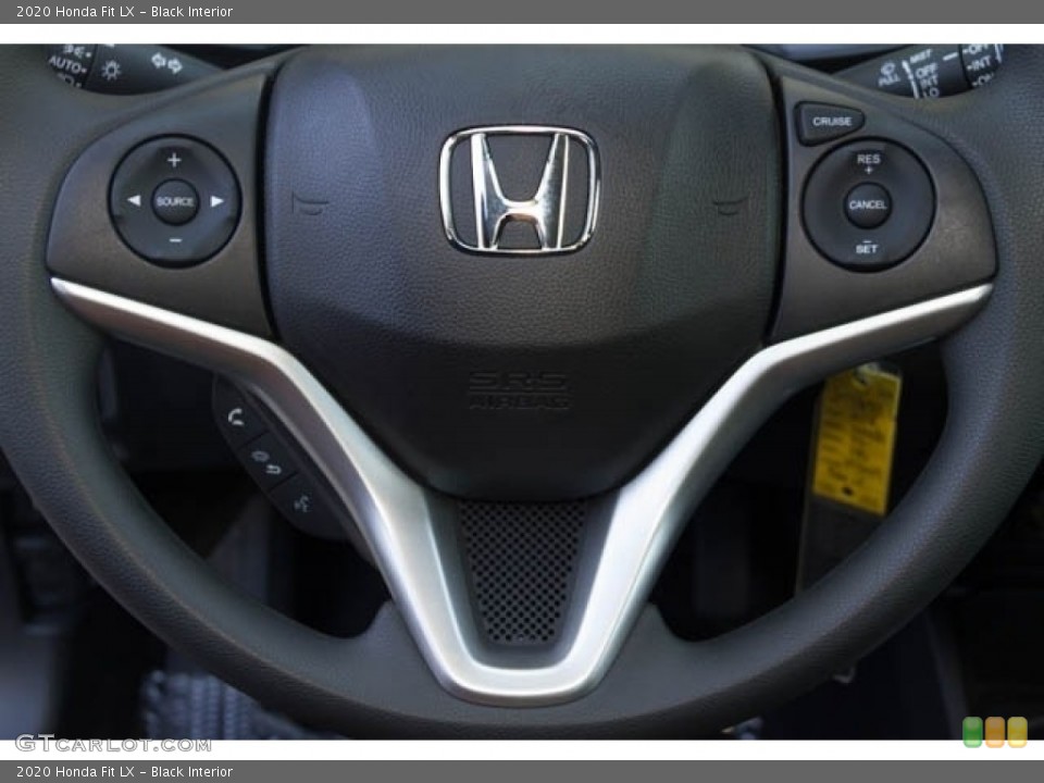 Black Interior Steering Wheel for the 2020 Honda Fit LX #140270291