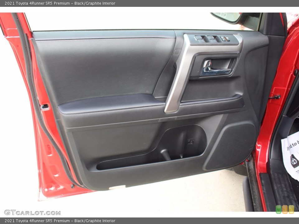 Black/Graphite Interior Door Panel for the 2021 Toyota 4Runner SR5 Premium #140271503