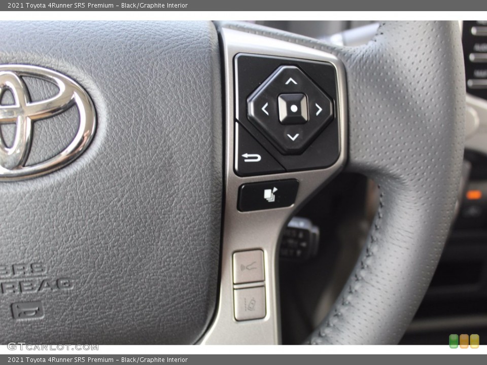 Black/Graphite Interior Steering Wheel for the 2021 Toyota 4Runner SR5 Premium #140271579