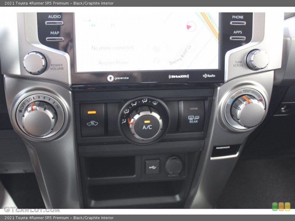 Black/Graphite Interior Controls for the 2021 Toyota 4Runner SR5 Premium #140271677