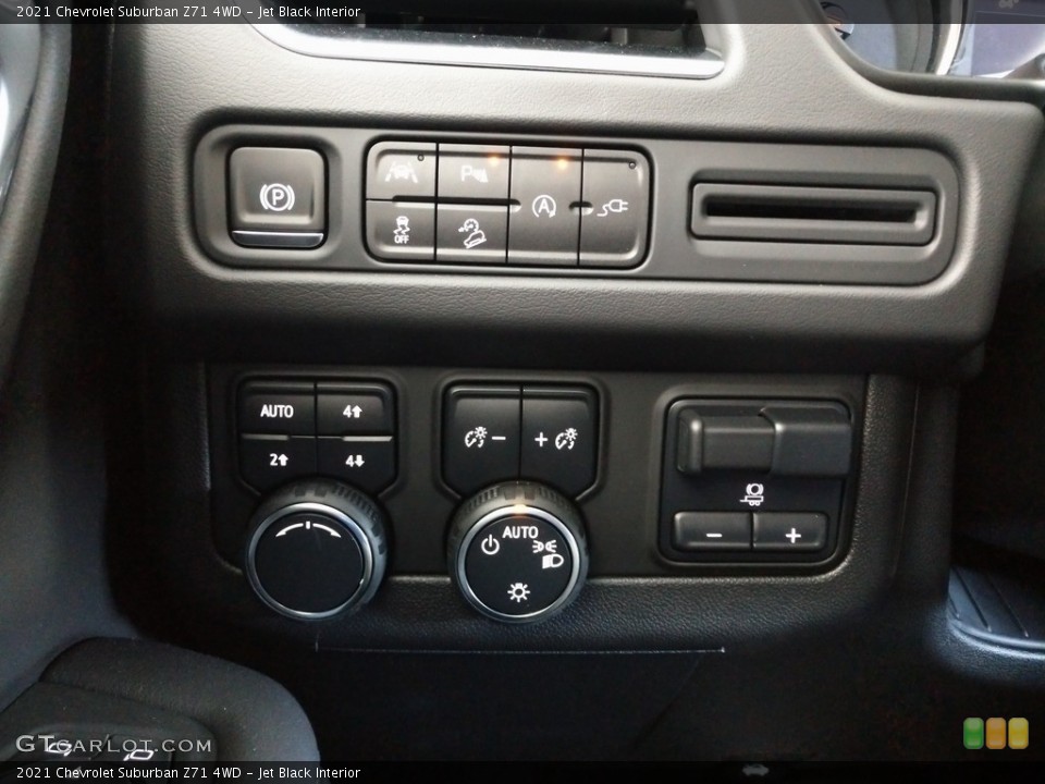 Jet Black Interior Controls for the 2021 Chevrolet Suburban Z71 4WD #140272031