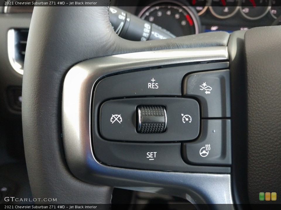 Jet Black Interior Steering Wheel for the 2021 Chevrolet Suburban Z71 4WD #140272079