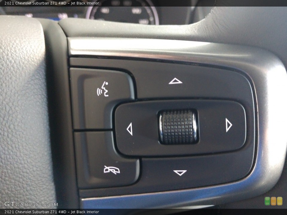 Jet Black Interior Steering Wheel for the 2021 Chevrolet Suburban Z71 4WD #140272100