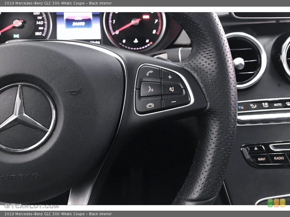 Black Interior Steering Wheel for the 2019 Mercedes-Benz GLC 300 4Matic Coupe #140272534
