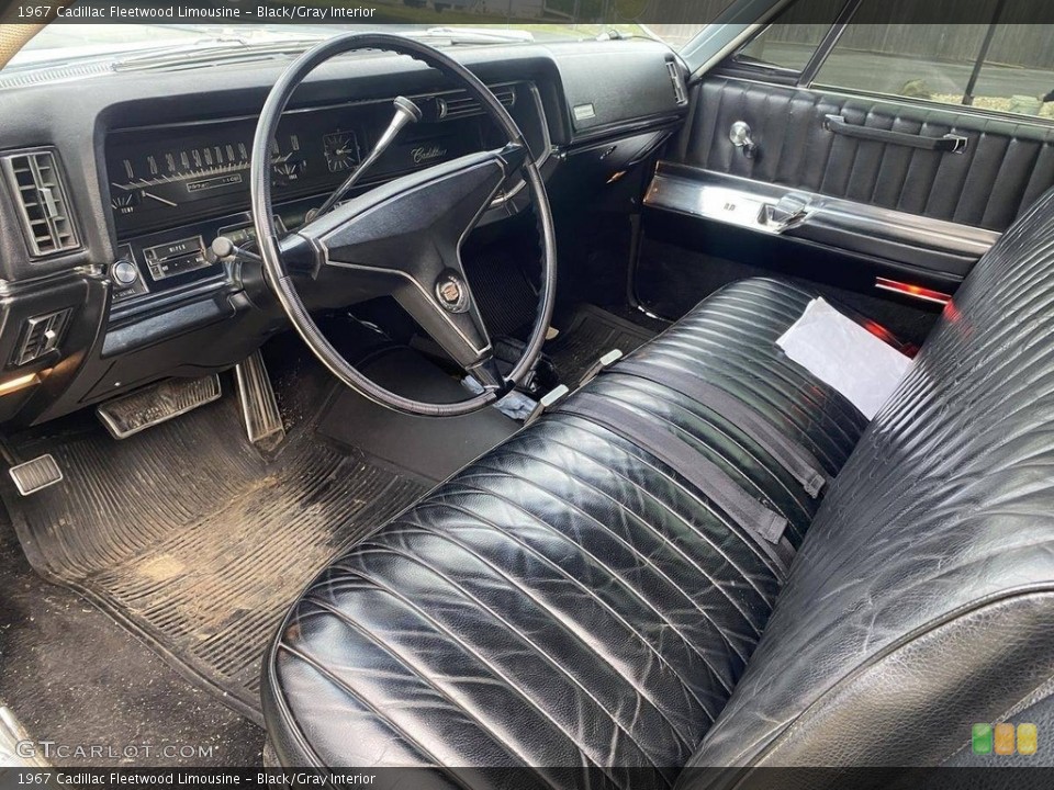 Black/Gray Interior Photo for the 1967 Cadillac Fleetwood Limousine #140274374