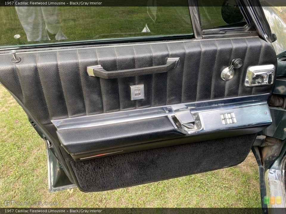 Black/Gray Interior Door Panel for the 1967 Cadillac Fleetwood Limousine #140274452
