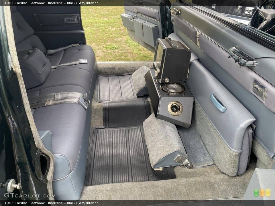 Black/Gray Interior Rear Seat for the 1967 Cadillac Fleetwood Limousine #140274530