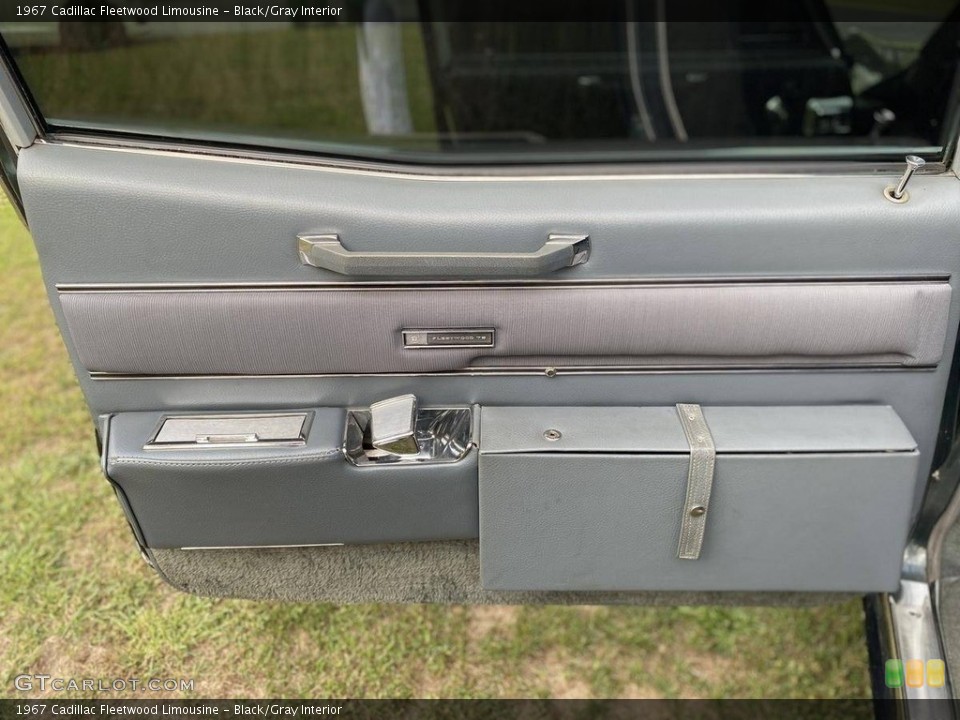 Black/Gray Interior Door Panel for the 1967 Cadillac Fleetwood Limousine #140274557