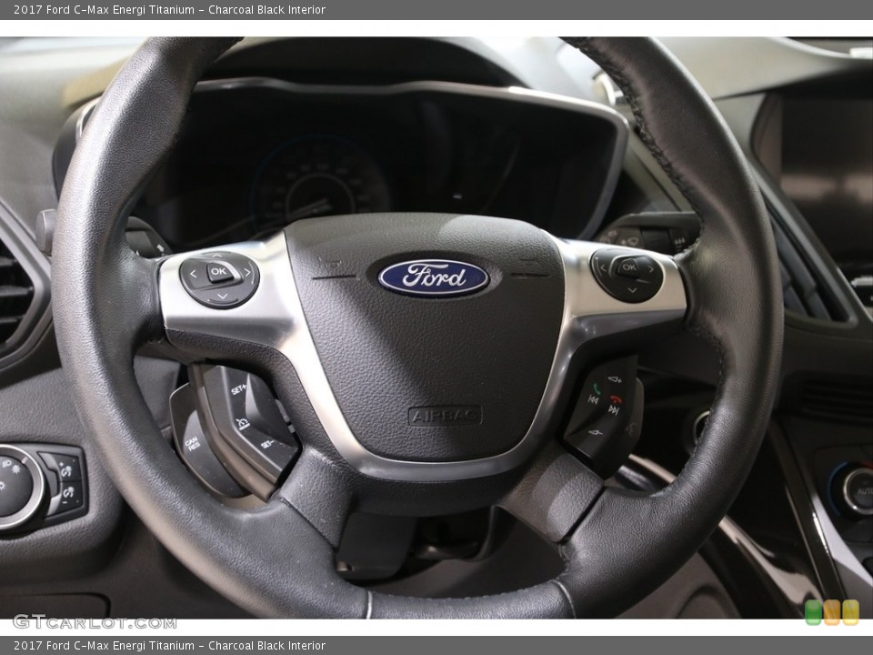 Charcoal Black Interior Steering Wheel for the 2017 Ford C-Max Energi Titanium #140274644