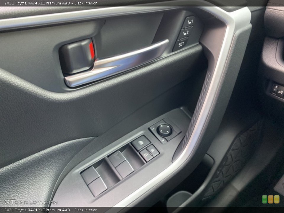 Black Interior Controls for the 2021 Toyota RAV4 XLE Premium AWD #140275043