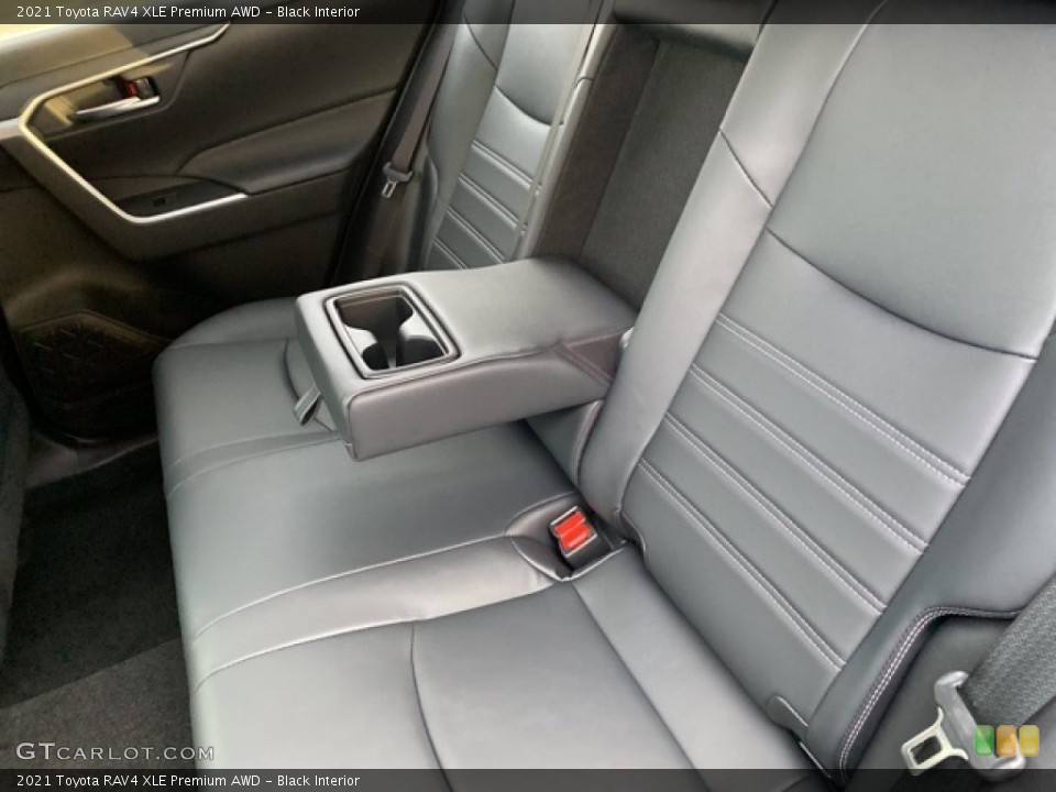 Black Interior Rear Seat for the 2021 Toyota RAV4 XLE Premium AWD #140275157