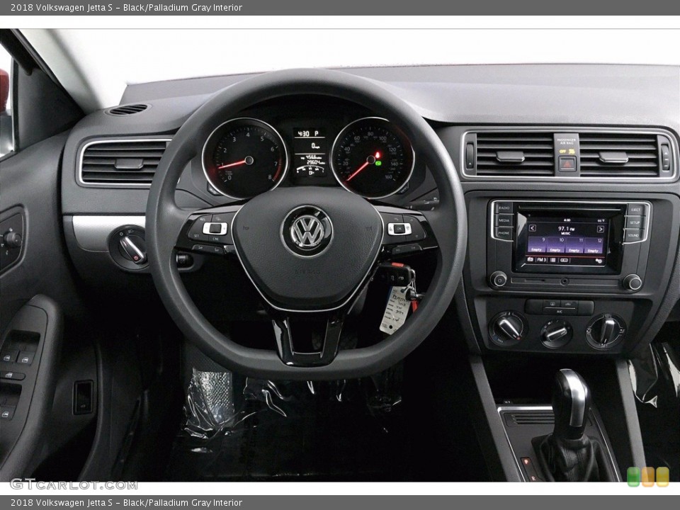 Black/Palladium Gray Interior Dashboard for the 2018 Volkswagen Jetta S #140276117