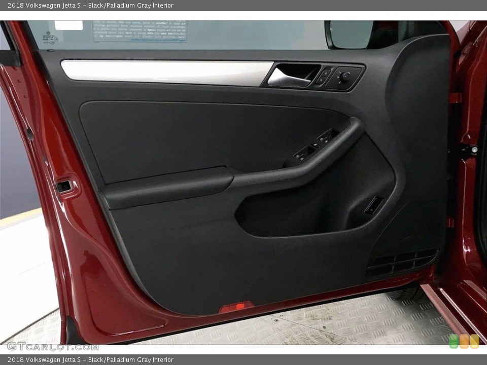 Black/Palladium Gray Interior Door Panel for the 2018 Volkswagen Jetta S #140276573
