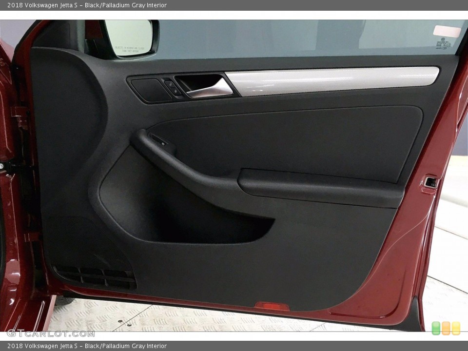 Black/Palladium Gray Interior Door Panel for the 2018 Volkswagen Jetta S #140276600