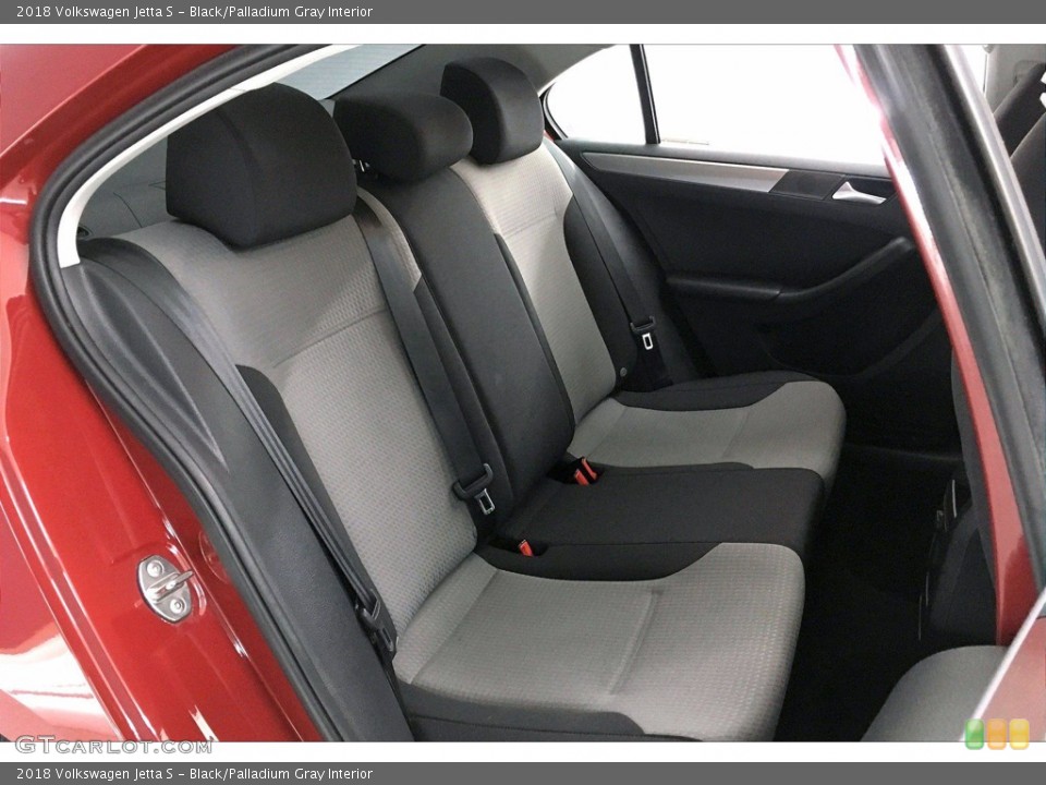 Black/Palladium Gray Interior Rear Seat for the 2018 Volkswagen Jetta S #140276726