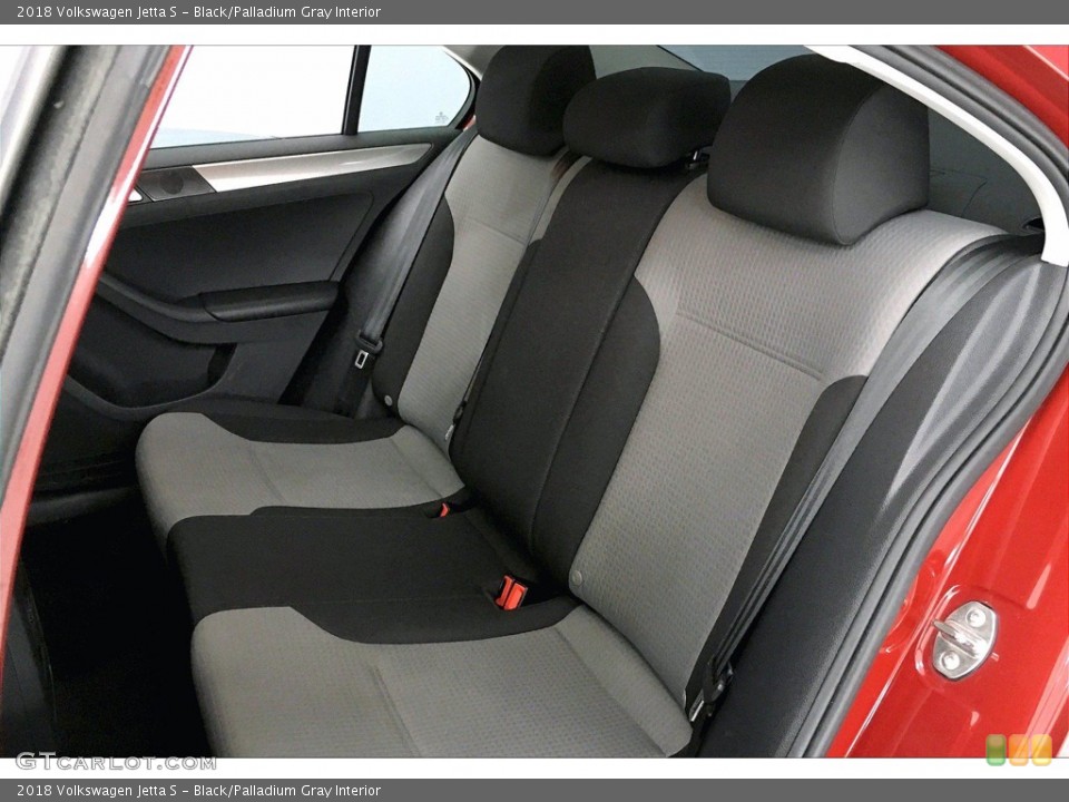Black/Palladium Gray Interior Rear Seat for the 2018 Volkswagen Jetta S #140276753