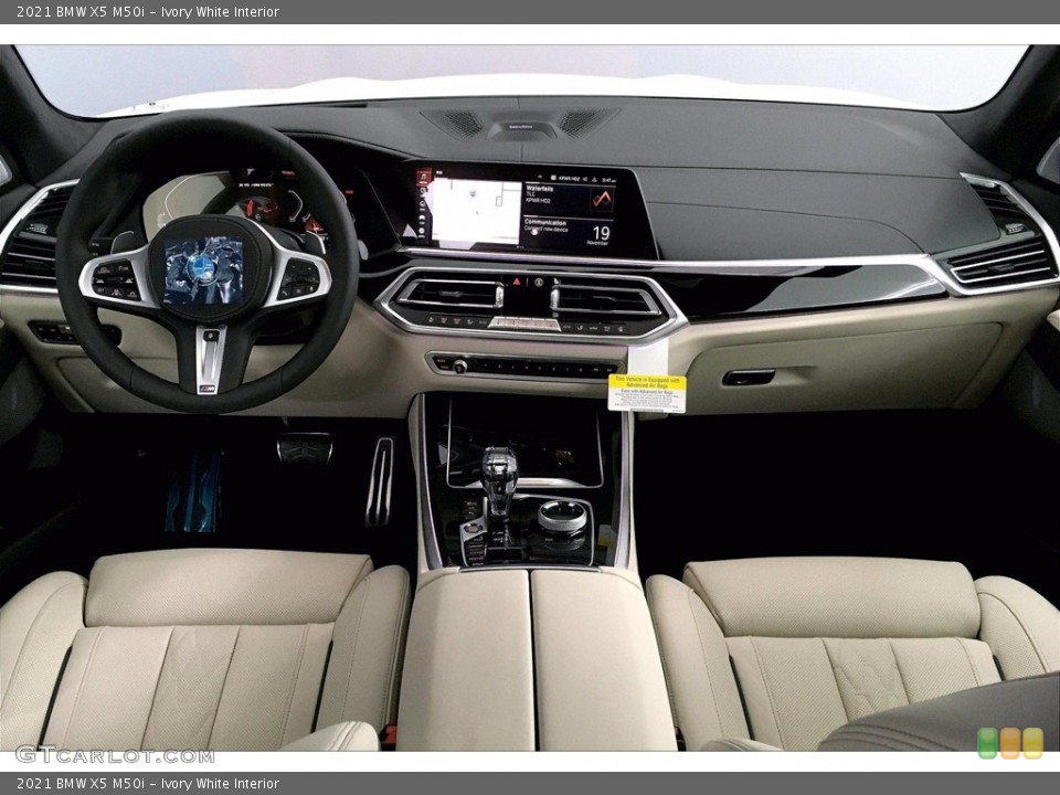 Ivory White Interior Photo for the 2021 BMW X5 M50i #140279219