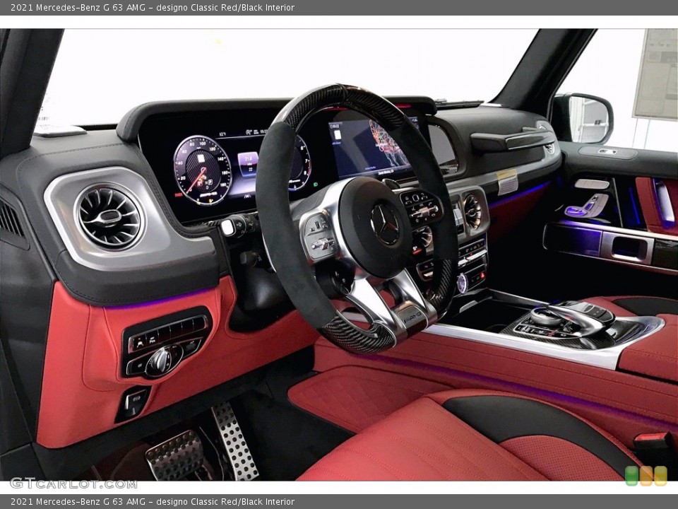 designo Classic Red/Black Interior Dashboard for the 2021 Mercedes-Benz G 63 AMG #140283036
