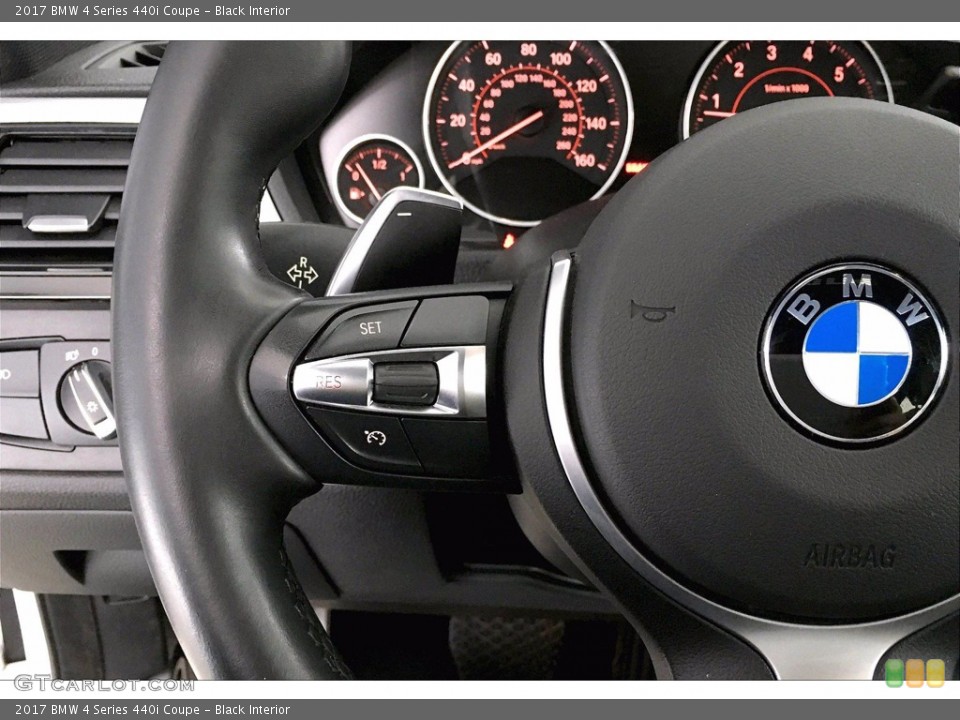 Black Interior Steering Wheel for the 2017 BMW 4 Series 440i Coupe #140284089