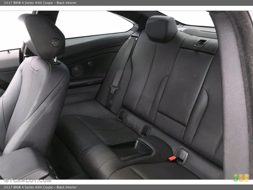 Black Interior Rear Seat for the 2017 BMW 4 Series 440i Coupe #140284359